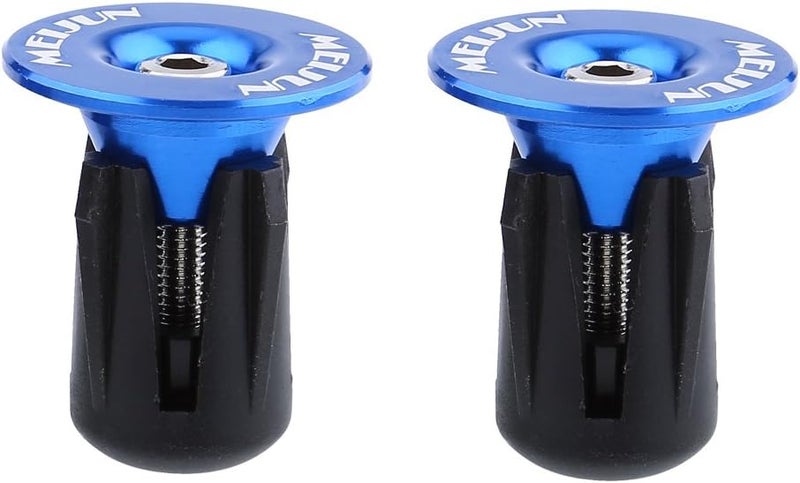 woobles Handlebar End Plug, Aluminum Handlebar Grips Handle Bar Cap Stoppers for Bicycle Cycling MTB Road(2pcs) - Image 2